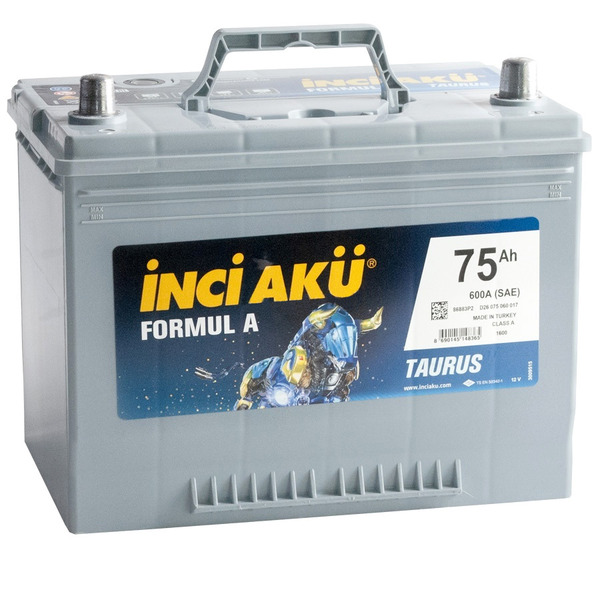 Автомобильный аккумулятор Inci Aku Formul A 75 Ач прямая полярность D26R