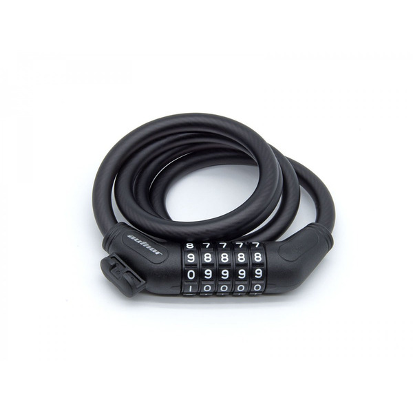 Замок велосипедный AUTHOR ASL-44 SpirCod 10х1000мм, кодовый, черный, 245г, 8-17060225