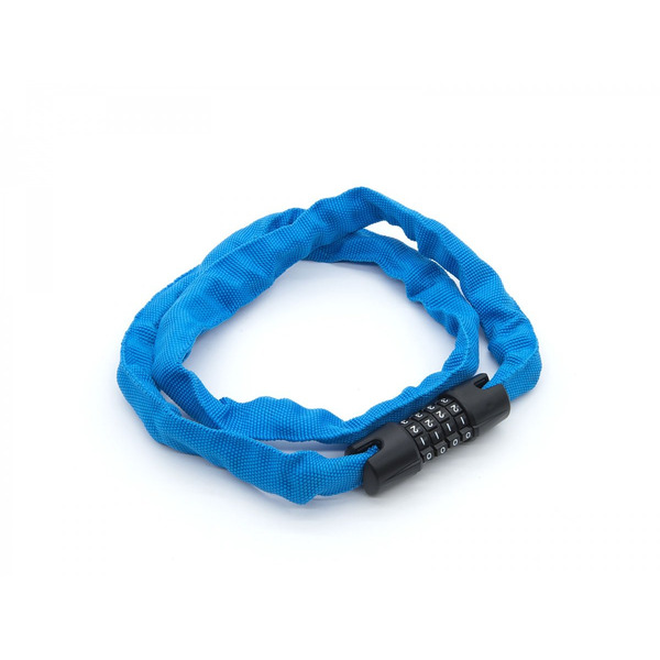 Замок велосипедный AUTHOR ACHL-40 Code Blue 4х900мм, цепь, 265гр, синий, 8-17061102