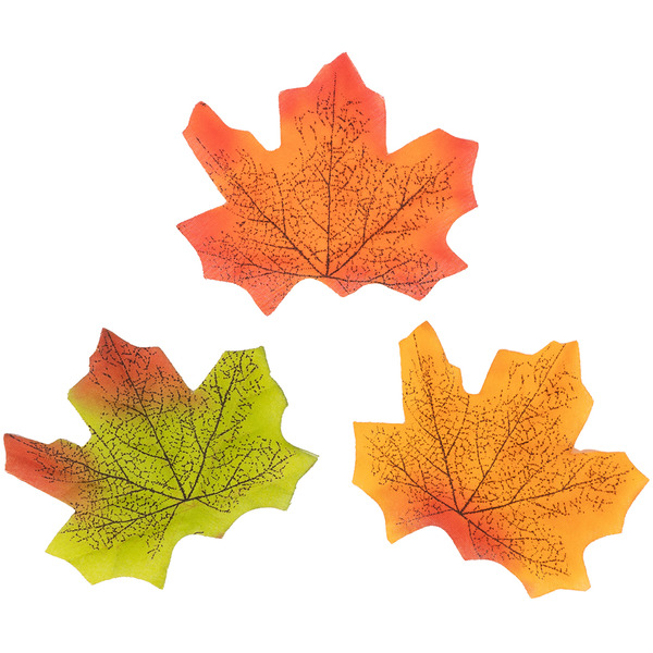 Листья клена, искусственные, Ассорти, 8 см, 50 шт. в упак.