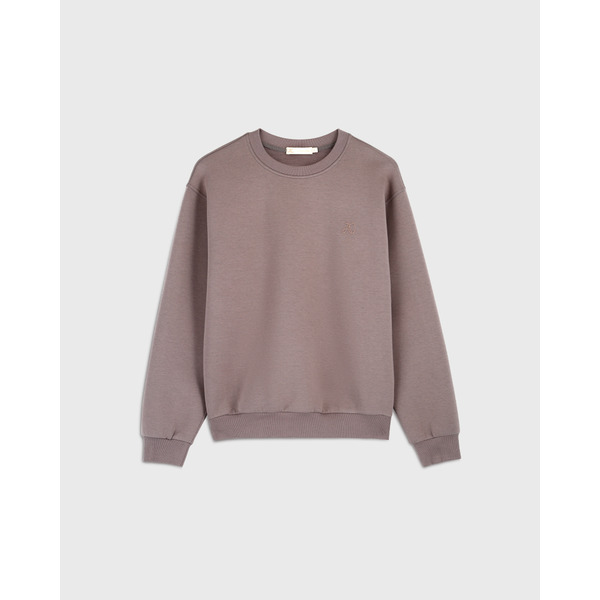 Хлопковый свитшот оверсайз Unisex, какао