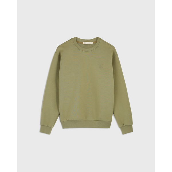 Хлопковый свитшот оверсайз Unisex, матча