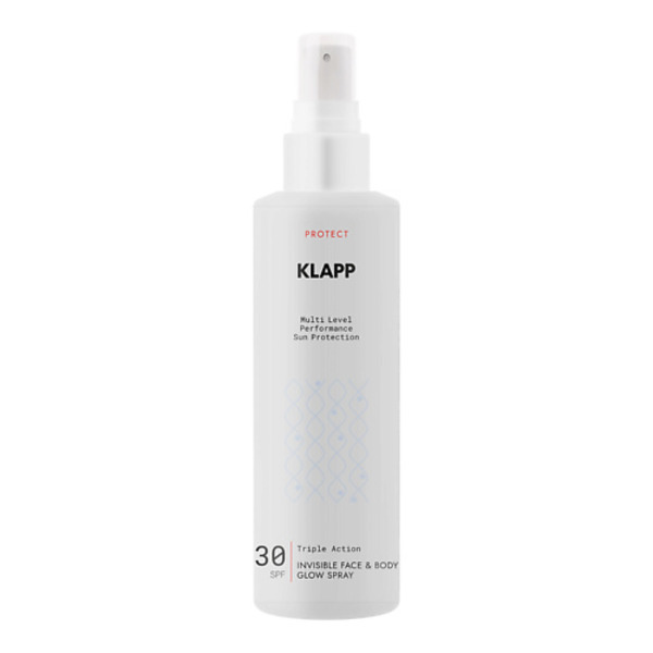 KLAPP COSMETICS Сияющий спрей для лица и тела SPF30 Multi Level Performance Sun Protection 200