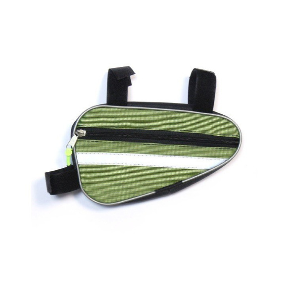 Велосумка Alpine, под раму, малая, светоотражающие полосы, двунитка, зеленый луг, вс013.022.156
