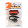 Фонарь велосипедный TRIX, задний, 15 диодов, 2 режима, батарейки CR2032х2, пластик, JY-6068-T
