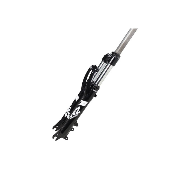 Вилка велосипедная GRINZ ES 245 AMS, 26," 1.1 8," ход 80мм, пружинная, черно-белая, HQ-0018192