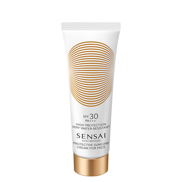 SENSAI Водостойкий солцезащитный крем для лица Silky Bronze Protective Cream SPF50 50