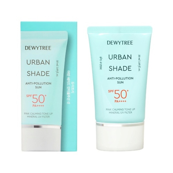 DEWYTREE Солнцезащитный крем для лица успокаивающий SPF50+ URBAN SHADE 50