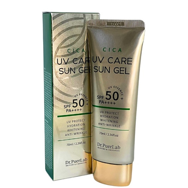 DR.PUERLAB Солнцезащитный крем гель для лица и тела с Центеллой, SPF 50+, PA++++ 70