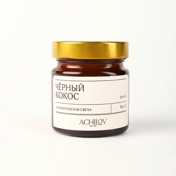 ACHILOV Ароматическая свеча "Чёрный кокос" 400