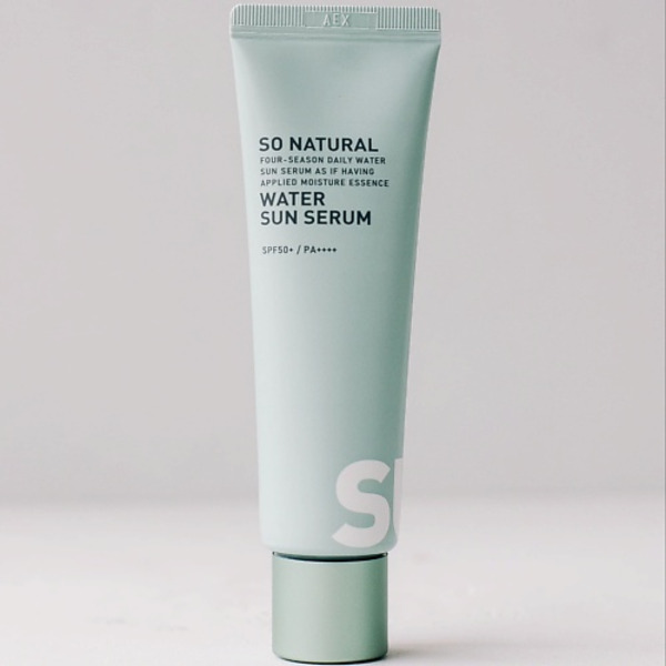 SO NATURAL Солнцезащитный крем с сияющим финишем Uv Pro Water Sun Serum 50