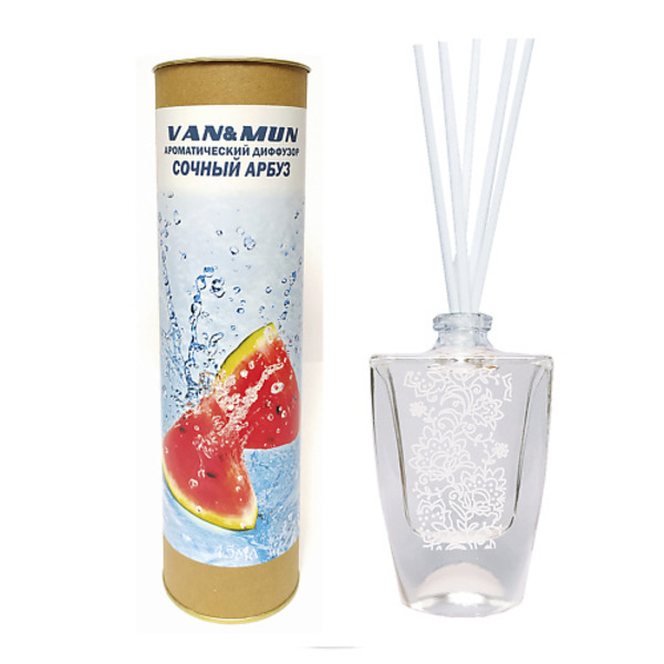 VAN&MUN Ароматический диффузор Сочный арбуз с палочками для дома и офиса 45