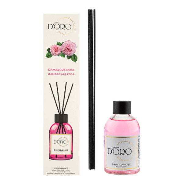 GAMMA D"ORO Диффузор ароматизатор для дома парфюм аромадиффузор "Дамасская роза" 100