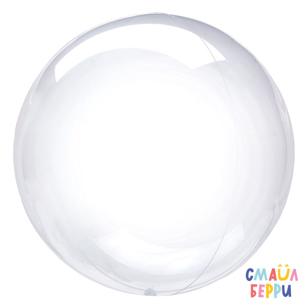 Шар (10"/25 см) Мини-сфера, Deco Bubble, Прозрачный, Кристалл, 10 шт. в уп.