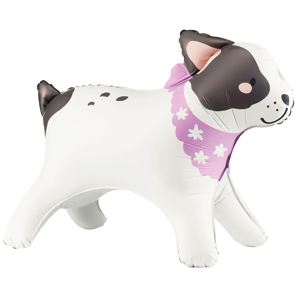 Шар 3D (21"/53 см) Фигура, Бульдог, 1 шт.