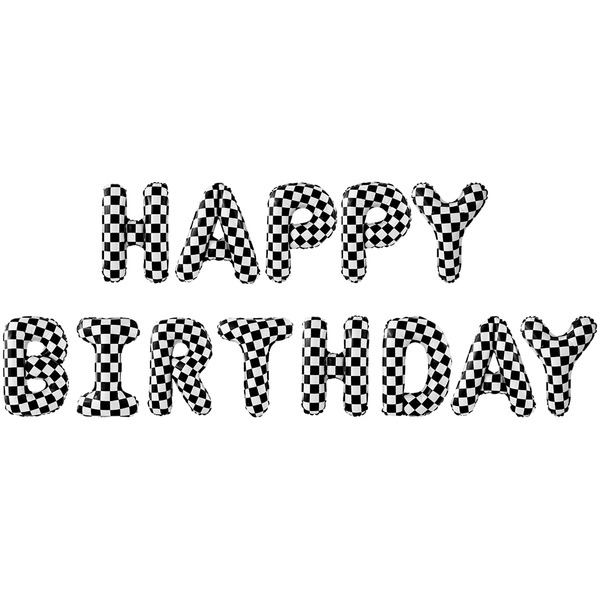 Набор шаров-букв (16"/41 см) Мини-Надпись "Happy Birthday", Пит-Стоп, 1 шт.