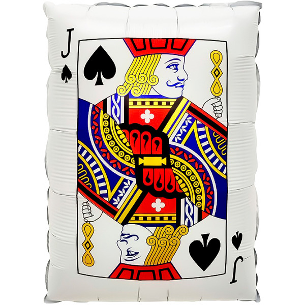 Шар (22"/56 см) Фигура, Покер, Карта Валет Пик, 1 шт.