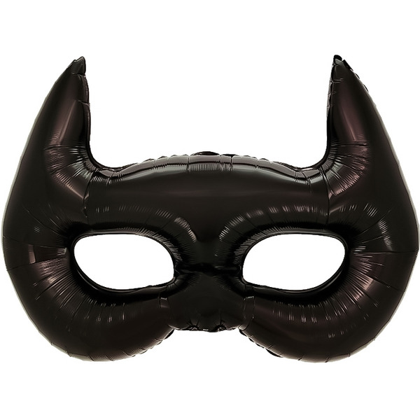 Шар (42"/107 см) Фигура, Маска, Черный, 1 шт.