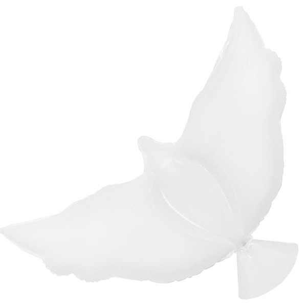 Шар (34"/86 см) Фигура, Голубь, Белый, 1 шт. в уп.