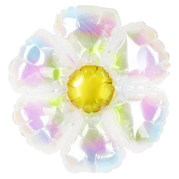 Шар (24"/61 см) Цветок, Ромашка (надув воздухом), Прозрачный, Хамелеон, 1 шт. в уп.