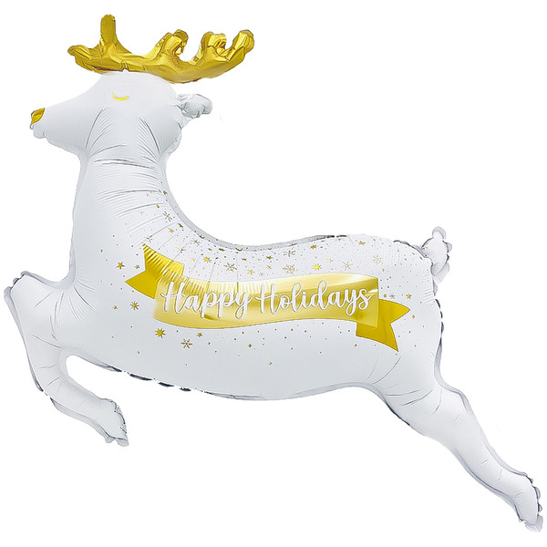 Шар (45"/114 см) Фигура, Новогодний олень, 1 шт.