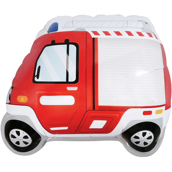 Шар (23"/58 см) Фигура, Пожарная машина, 1 шт. в уп.