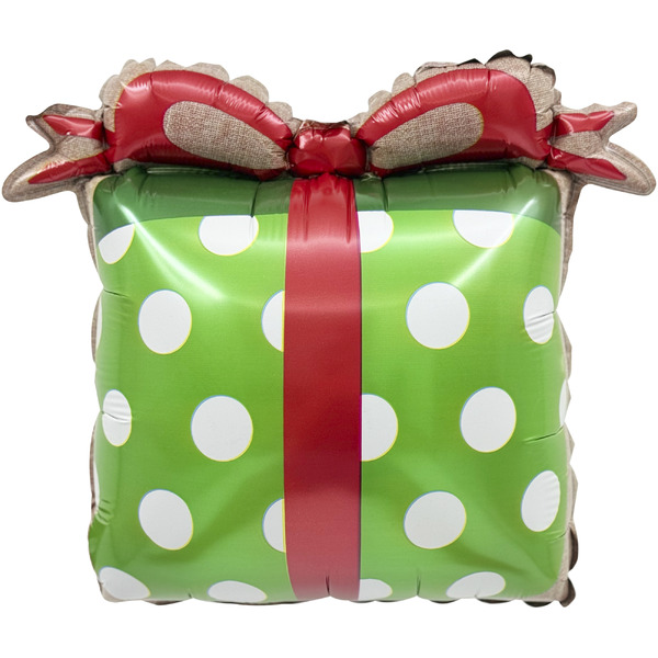 Шар с клапаном (16"/41 см) Мини-фигура, Праздничный подарок, Зеленый, 1 шт.