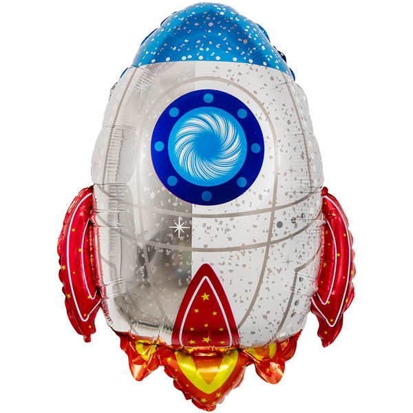 Шар (29"/74 см) Фигура, Ракета, 1 шт. в уп.