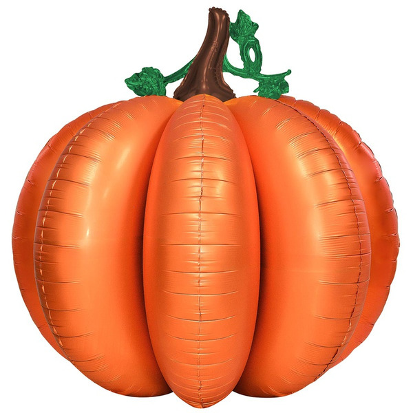 Шар 3D (49"/124 см) Фигура, Тыква, 1 шт. в уп.