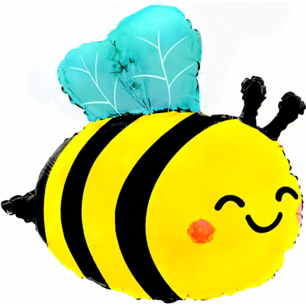 Шар (32"/81 см) Фигура, Милая пчела, Сатин, 1 шт. в уп.