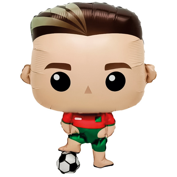 Шар (27"/69 см) Фигура, Футболист, 1 шт.