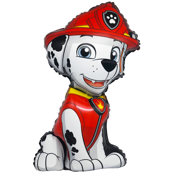 Шар (28"/71 см) Фигура, Щенок Пожарный (надув воздухом), 1 шт. в уп.