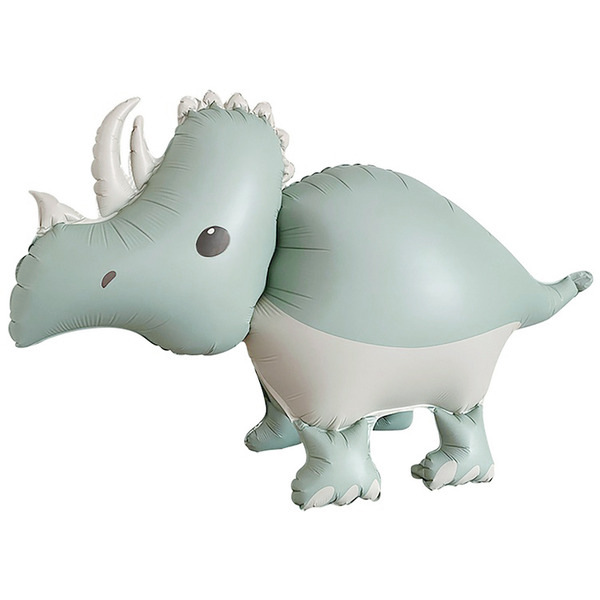 Шар 3D (40"/102 см) Фигура, Динозавр Трицератопс, Сатин, 1 шт.