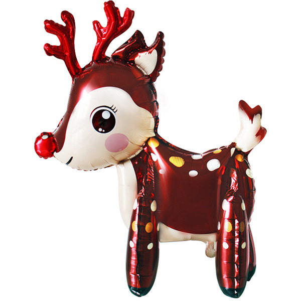 Шар 3D (50"/127 см) Фигура, Милый олень, 1 шт. в уп.