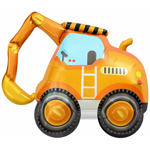 Шар (33"/84 см) Фигура, Экскаватор, 1 шт. в уп.