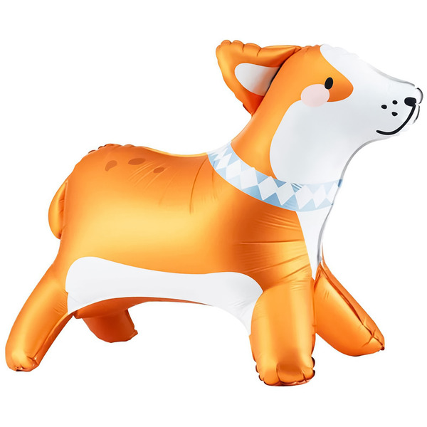 Шар 3D (22"/56 см) Фигура, Корги, 1 шт.