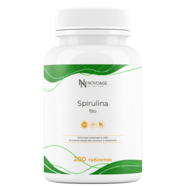 NOVOAGE nutrition, Спирулина, таблетки, 200 шт.