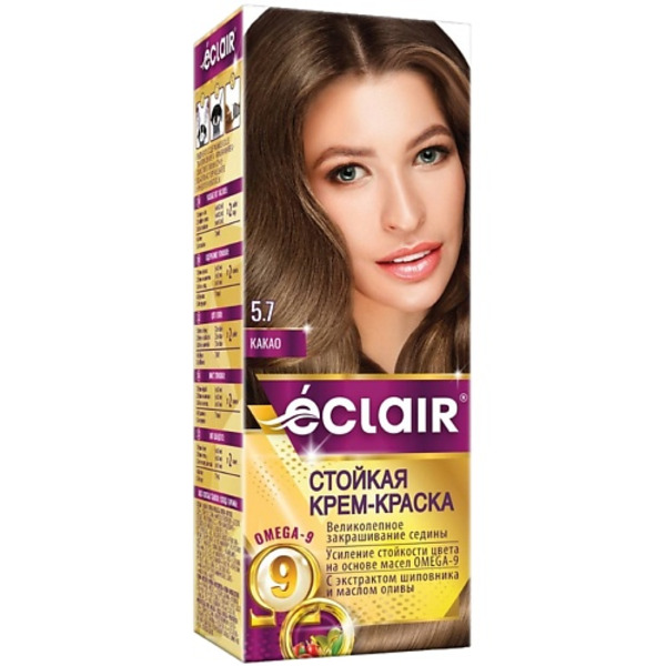 ECLAIR Стойкая крем-краска для волос с маслами OMEGA 9