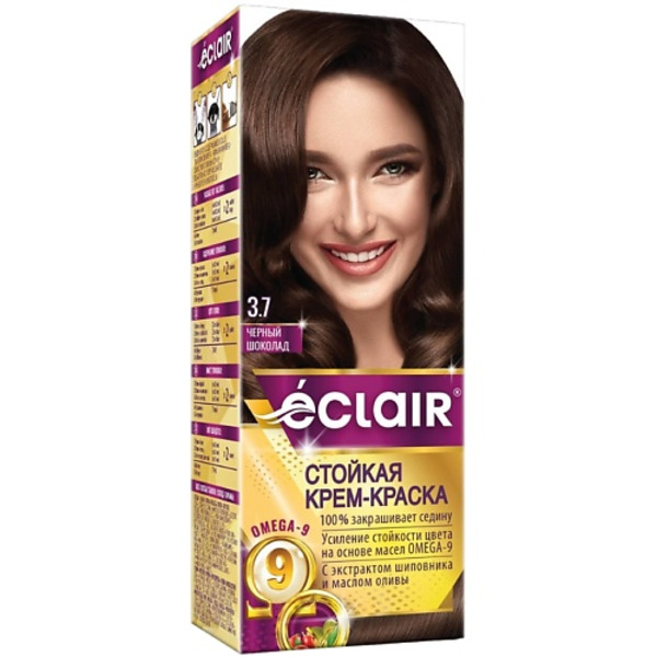 ECLAIR Стойкая крем-краска для волос с маслами OMEGA 9