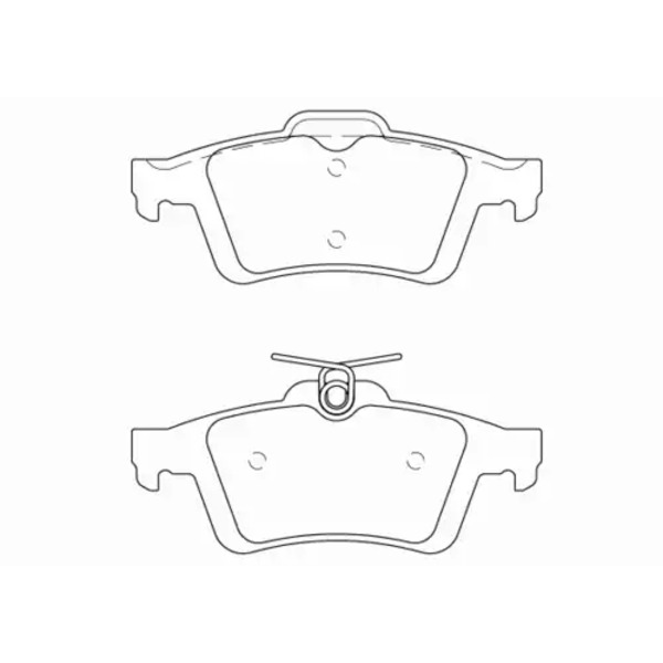 Тормозные колодки дисковые задняя ось TEXTAR 2521201