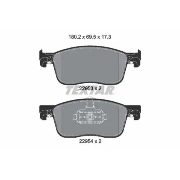 Тормозные колодки дисковые передняя ось TEXTAR 2259301