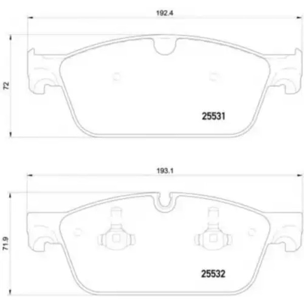 Тормозные колодки дисковые передняя ось TEXTAR 2553101