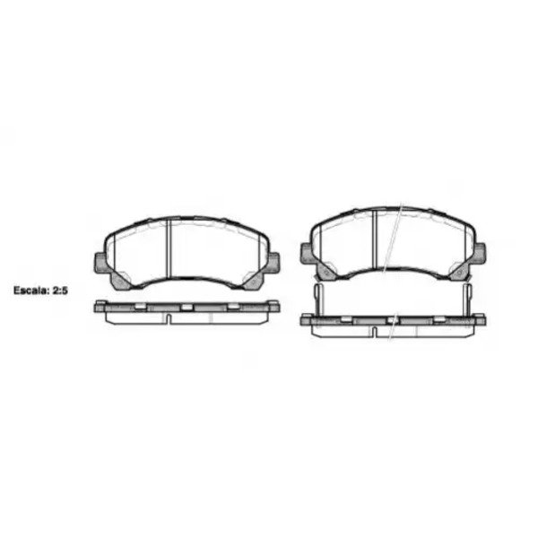 Тормозные колодки дисковые передняя ось REMSA 1407.00
