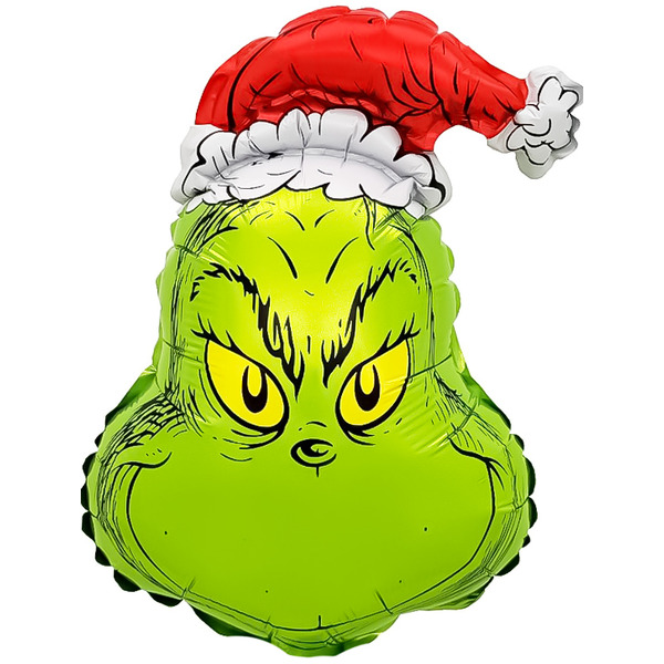 Шар с клапаном (15"/38 см) Мини-фигура, Новогодний монстрик, 5 шт. в уп.