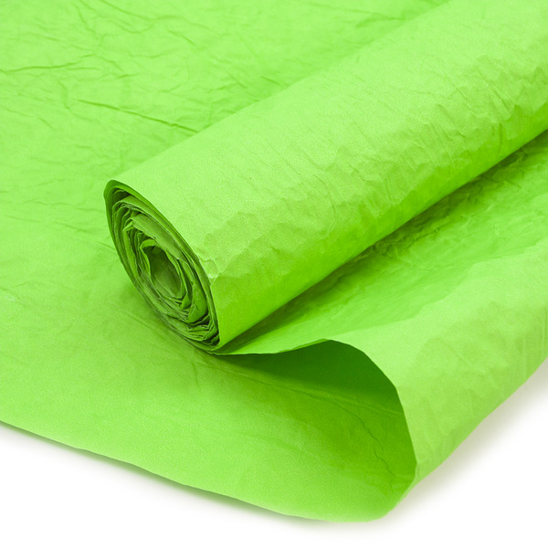 Упаковочная жатая бумага 40гр (0,5*5 м) Пергамин, Салатовый, 1 шт.