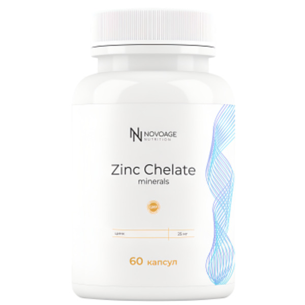 NOVOAGE nutrition, Цинк (бисглицинат), капсулы, 60 шт.