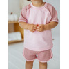 Комплект футболка и шорты "Роза" из рифленой ткани 0+