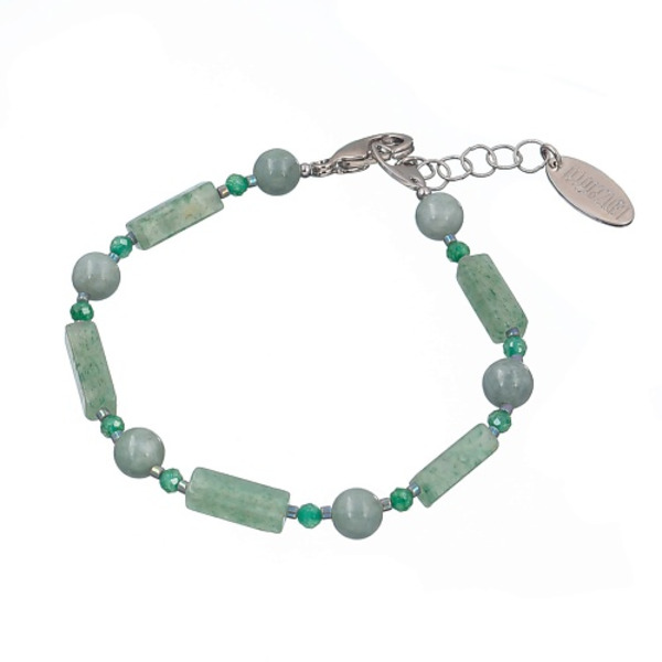 LANZEROTTI Браслет Ispirazione, жад, агат, цирконий