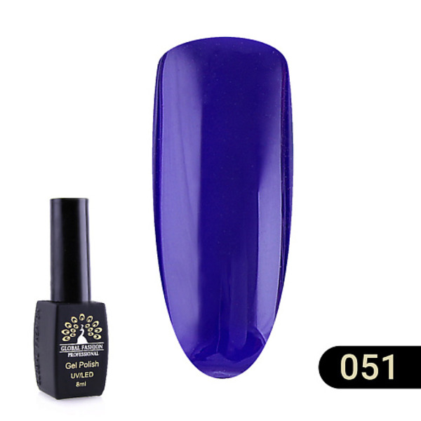 GLOBAL FASHION Гель-лак BLACK ELITE 001