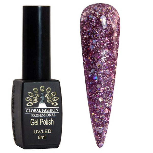 GLOBAL FASHION Гель-лак BLACK ELITE 001